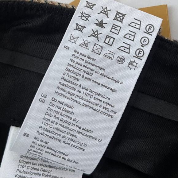 NWT Sandro Micro Houndstooth Trousers - Brown - Size 6 (38) - Picture 8 of 8